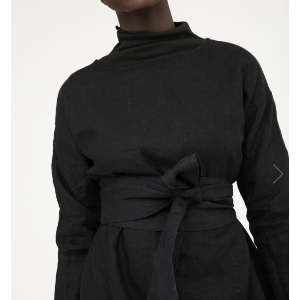 Elizabeth Suzann Asawa tie belt mid weight linen